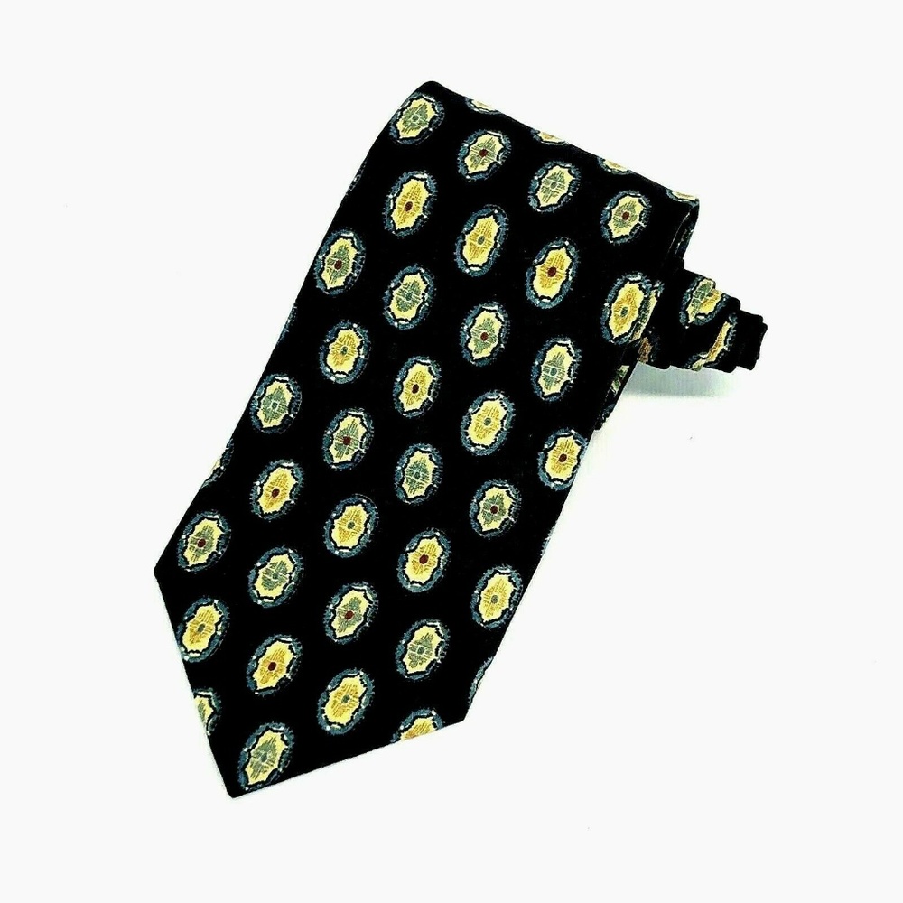Lands' End Menswear Design Silk Tie Necktie Purple